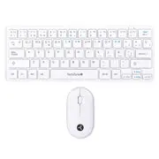 Set Teclado-Mouse Techzone Young Pop Mini Inhalam Blanco PQ2
