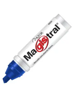 Marcador para Pizarrón Azor Magistral Aluminio Azul CJ12
