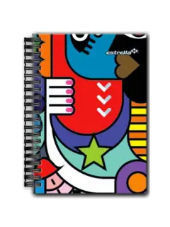 Cuaderno Estrella Frances Doble Espiral Rayado 80H