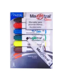 Marcador para Pizarrón Azor Magistral Clásico Surtido ES8